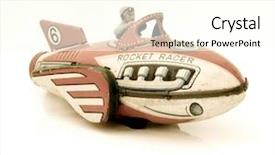  Presentation with old style - Presentation with retro rocket racer old style background and a cream colored foreground
