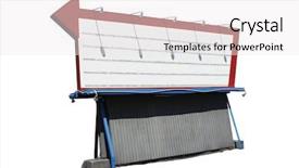  Presentation with retro - Slides enhanced with movie marketing - retro sign background and a sky blue colored foreground