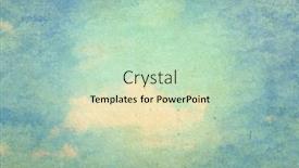  Presentation with painting old - Presentation theme consisting of retro-sky-painting-pattern background and a mint green colored foreground