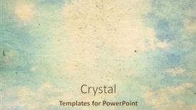  Presentation with painting old - Presentation having retro-sky-painting-pattern background and a soft green colored foreground