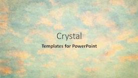  Presentation with painting old - Theme with retro-sky-painting-pattern background and a soft green colored foreground