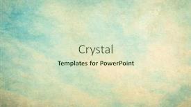  Presentation with painting old - Presentation design featuring retro-sky-painting-pattern background and a soft green colored foreground