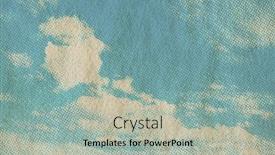  Presentation with vintage retro - PPT theme having retro-sky-pattern-on-old background and a mint green colored foreground