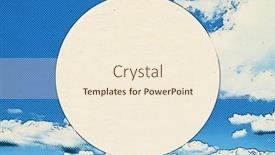  Presentation with old paper - Presentation theme consisting of retro-sky-pattern-on-old background and a cream colored foreground