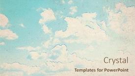  Presentation with old paper - PPT theme enhanced with retro-sky-pattern-on-old background and a lemonade colored foreground