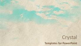  Presentation with old paper - PPT theme featuring retro-sky-pattern-on-old background and a lemonade colored foreground