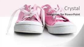  Presentation with tennis shoes - Cool new presentation theme with retro-sneakers-tennis-shoes-isolated backdrop and a lemonade colored foreground