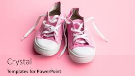  Presentation with tennis shoes - Presentation theme having retro-sneakers-tennis-shoes background and a lemonade colored foreground