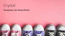  Presentation with tennis shoes - Audience pleasing PPT theme consisting of retro-sneakers-tennis-shoes backdrop and a lemonade colored foreground