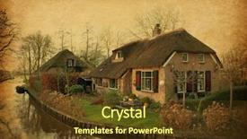  Presentation with old fashion photo album - Audience pleasing slide deck consisting of retro style added paper texture backdrop and a tawny brown colored foreground