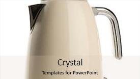  Presentation with retro television knobs isolated - Cool new presentation with retro style electric kettle isolated backdrop and a  colored foreground