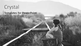  Presentation with luggage - Slides enhanced with retro-styled-photo background and a white colored foreground