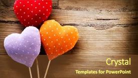  Presentation with vintage retro - Colorful PPT layouts enhanced with retro styled wallpaper valentines day backdrop and a tawny brown colored foreground