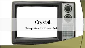  Presentation with chalk line set of grunge - Beautiful theme featuring tv monitors - grungy old tv set backdrop and a white colored foreground