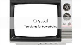  Presentation with television - Slide deck consisting of set of photos with arab businessman background and a light gray colored foreground