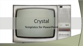  Presentation with old fashioned black and white - Theme consisting of tele - old-fashioned tube tv isolated background and a light gray colored foreground