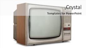  Presentation with old fashioned - PPT theme enhanced with tele - old-fashioned tube tv isolated background and a white colored foreground