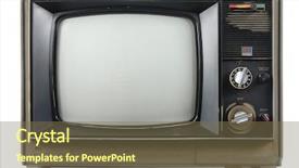  Presentation with old nautical vintage world map - PPT theme enhanced with tv channels - old vintage tv isolated background and a violet colored foreground