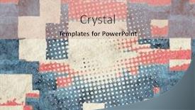  Presentation with vintage retro - Colorful PPT layouts enhanced with retro-vintage-abstract-patchwork-background backdrop and a coral colored foreground