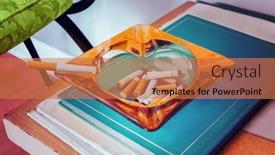  Presentation with cigarette - Theme enhanced with retro-vintage-style-image background and a coral colored foreground