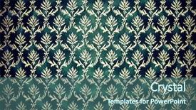  Presentation with retro - Beautiful PPT theme featuring retro wallpaper seamless backdrop and a ocean colored foreground