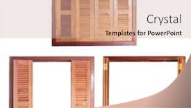  Presentation with window frame - Audience pleasing slides consisting of retro-window-frame-with-wooden backdrop and a soft green colored foreground