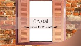  Presentation with window frame - Amazing presentation design having retro-window-frame-with-wooden backdrop and a lemonade colored foreground