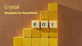  Presentation with foreign direct investment - PPT layouts featuring return-on-investment-roi-cube background and a red colored foreground