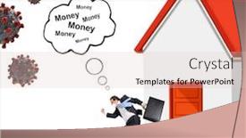  Presentation with coronavirus - Beautiful PPT theme featuring return-to-work-even backdrop and a lemonade colored foreground