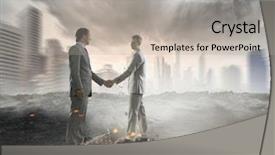  Presentation with media - Presentation theme consisting of reunion boss - that is great deal mixed background and a light gray colored foreground