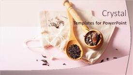  Presentation with eco bag - Amazing presentation theme having reusable-cotton-tea-bag-eco backdrop and a lemonade colored foreground