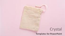  Presentation with eco bag - Beautiful PPT layouts featuring reusable-cotton-tea-bag-eco backdrop and a lemonade colored foreground