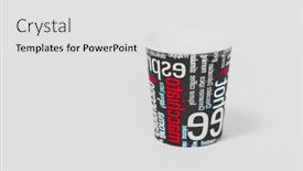  Presentation with reusable cup - Amazing PPT theme having reusable-eco-friendly-nice-cup backdrop and a light gray colored foreground