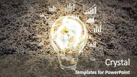  Presentation with eco friendly - Slides enhanced with reusable resources - eco friendly earth in light background and a tawny brown colored foreground