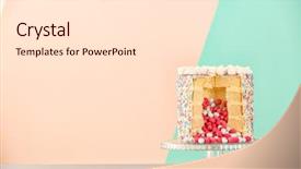  Presentation with reveal - PPT layouts featuring reveal - tasty cake for baby shower background and a lemonade colored foreground