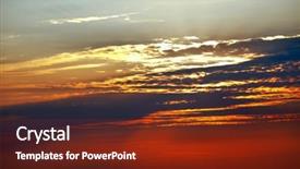  Presentation with revelation - Cool new theme with revelation - beautiful vibrant sunset sky backdrop and a tawny brown colored foreground