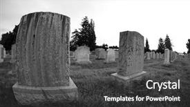 Presentation with stones - Audience pleasing presentation theme consisting of revelation - blank grave stones shot backdrop and a dark gray colored foreground
