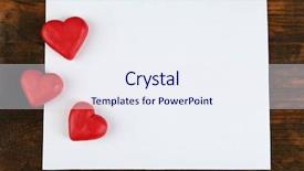  Presentation with hearts - Colorful slide deck enhanced with revelation - blank sheet of paper backdrop and a  colored foreground