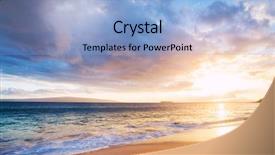  Presentation with revelation - Amazing presentation having revelation - dramatic sunset on the beach backdrop and a light blue colored foreground