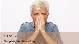  Presentation with old people - Audience pleasing theme consisting of revelation - lifestyle and people concept backdrop and a coral colored foreground