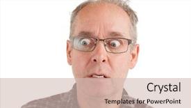  Presentation with revelation - Audience pleasing presentation theme consisting of revelation - man is petrified about something backdrop and a soft green colored foreground