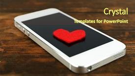  Presentation with revelation - Audience pleasing slides consisting of revelation - smart mobile phone with red backdrop and a  colored foreground