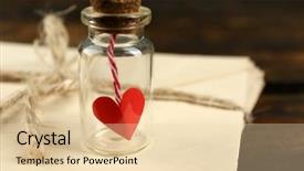  Presentation with rustic love - Slides enhanced with revelation - stack of love letters background and a lemonade colored foreground