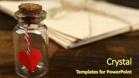  Presentation with rustic love - Slide deck featuring revelation - stack of love letters background and a wine colored foreground