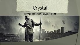  Presentation with gas - Colorful slide deck enhanced with revelation - stalker in gas mask backdrop and a soft green colored foreground