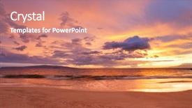  Presentation with revelation - Beautiful slide set featuring revelation - sunset on hawaii beach backdrop and a coral colored foreground