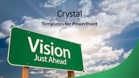  Presentation with sky sun - Presentation theme consisting of revelation - vision just ahead green road background and a teal colored foreground