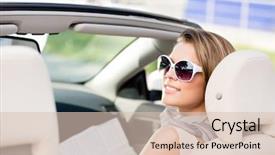  Presentation with checks - Slides with revenant - girl checks the way background and a lemonade colored foreground