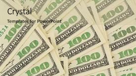  Presentation with revenue - Audience pleasing slides consisting of revenue expense reports - many dollar bills backdrop and a mint green colored foreground