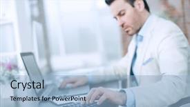  Presentation with finance financial business economy exchan - Colorful PPT theme enhanced with revenue expense reports - serious businessman analyzes financial data backdrop and a light blue colored foreground